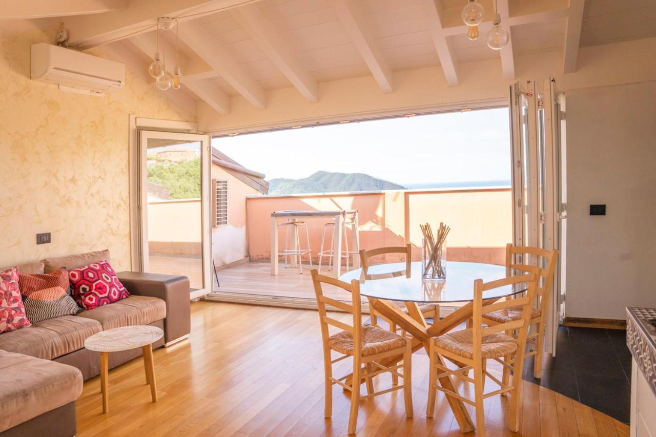 016 - Casa Tranquilla Vista Mare, Pace E Natura - 10 Minuti Dalla Spiaggia Apartman Sestri Levante Kültér fotó