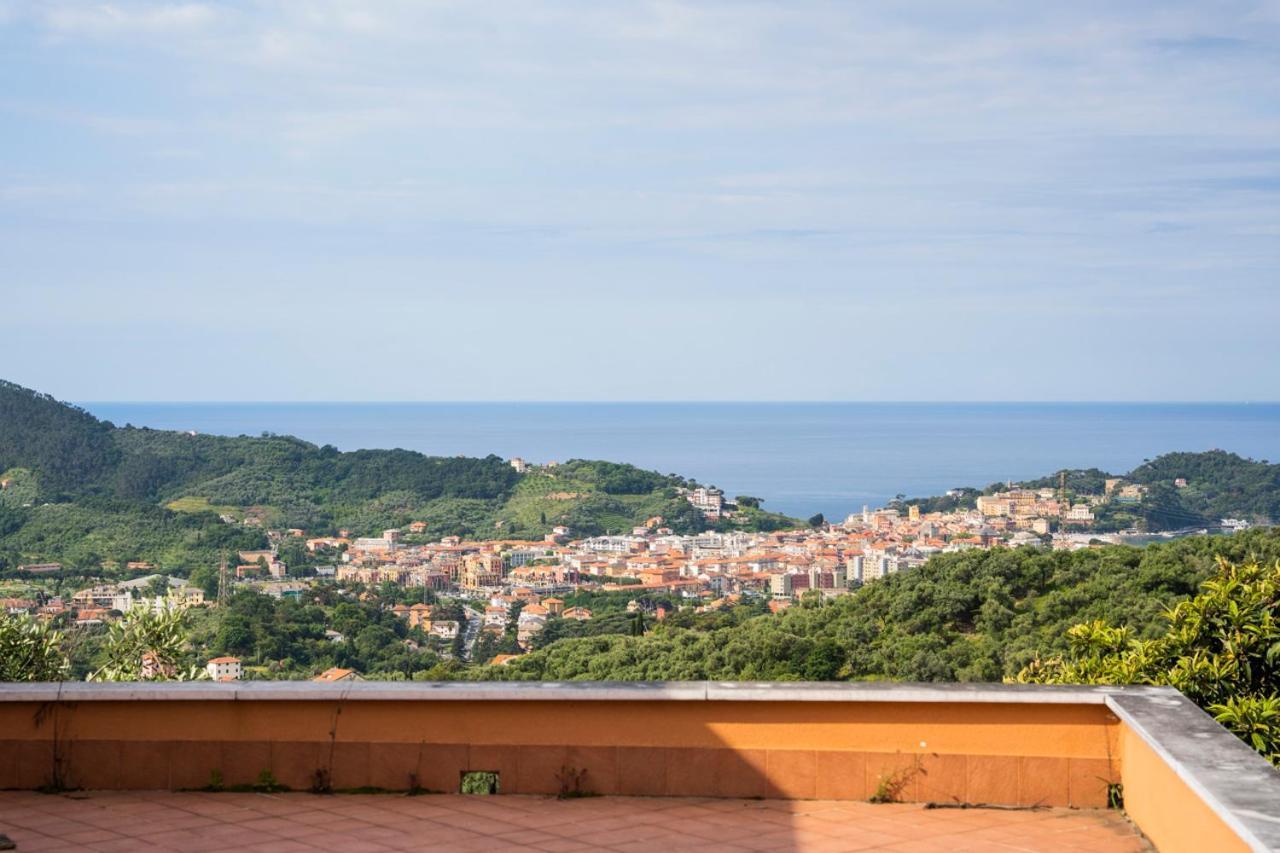 016 - Casa Tranquilla Vista Mare, Pace E Natura - 10 Minuti Dalla Spiaggia Apartman Sestri Levante Kültér fotó