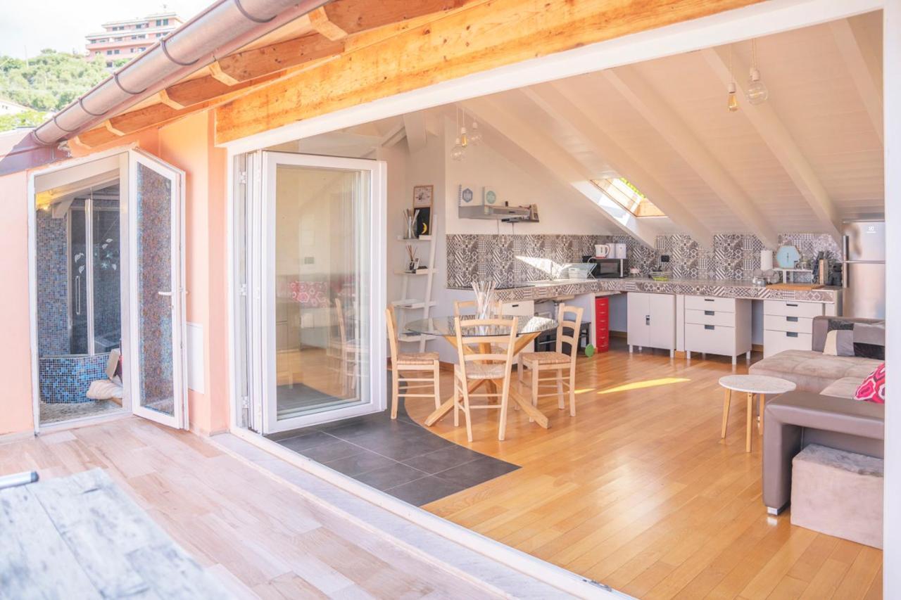 016 - Casa Tranquilla Vista Mare, Pace E Natura - 10 Minuti Dalla Spiaggia Apartman Sestri Levante Kültér fotó